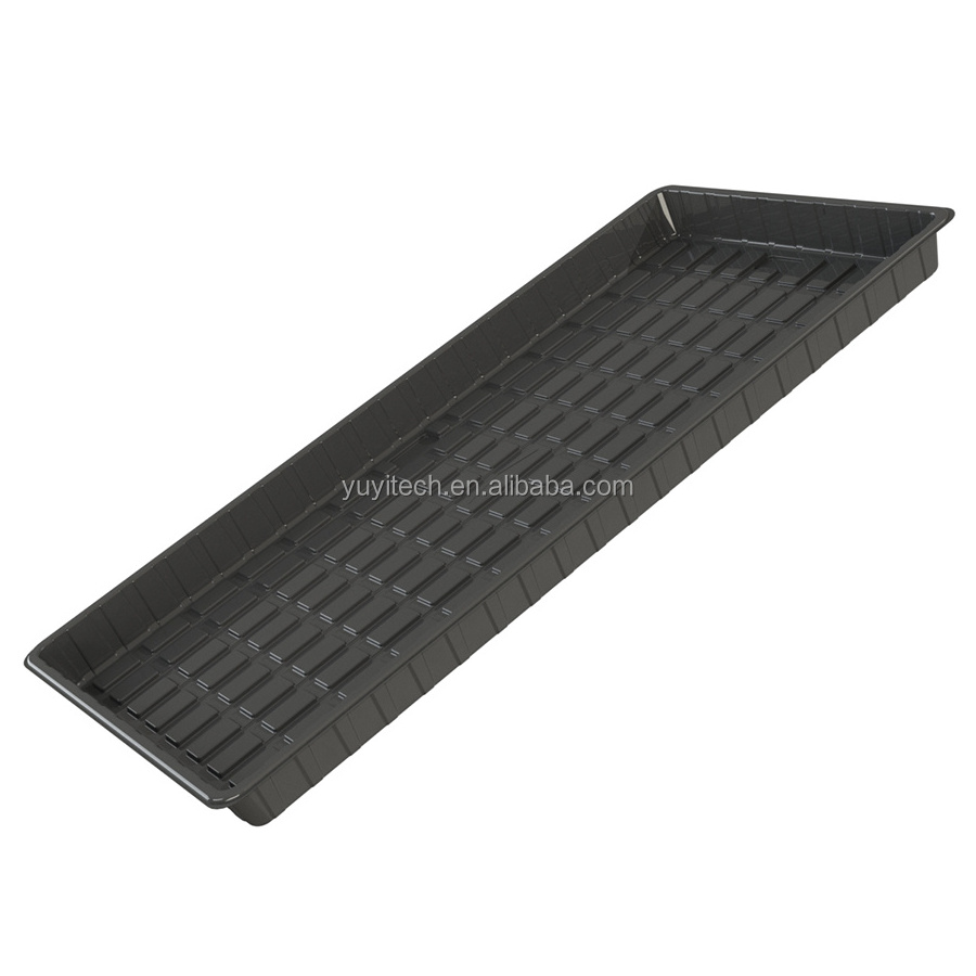 White Black 2x4 3x3 3x6 4x4 4x6 4x8 Plastic Microgreen Vegetables Flower Plants Hydro Growing Hydroponic Flood and Drain Tray