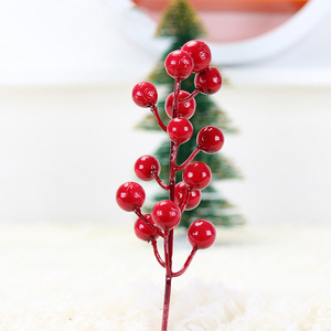 Red Artificial Berry Christmas Red Berries Artificial Christmas Picks for Christmas Tree Ornaments for Holiday and Home Decor