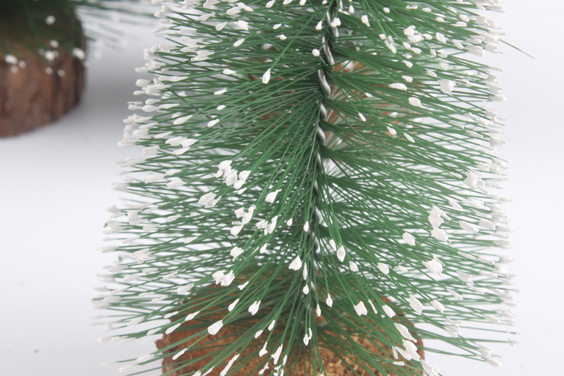 Custom romantic mini snow flocked artificial Christmas tree  holiday gift pine needle desktop 10ft white point Christmas tree