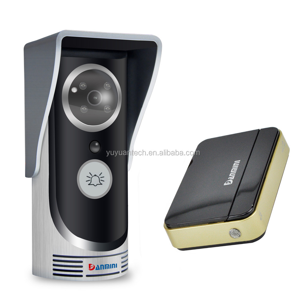 Danmini IP55 Waterproof Wireless Wifi IP Doorbell Camera + Indoor Bell Video Door Phone Intercom