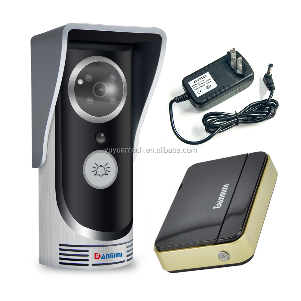 Danmini IP55 Waterproof Wireless Wifi IP Doorbell Camera + Indoor Bell Video Door Phone Intercom