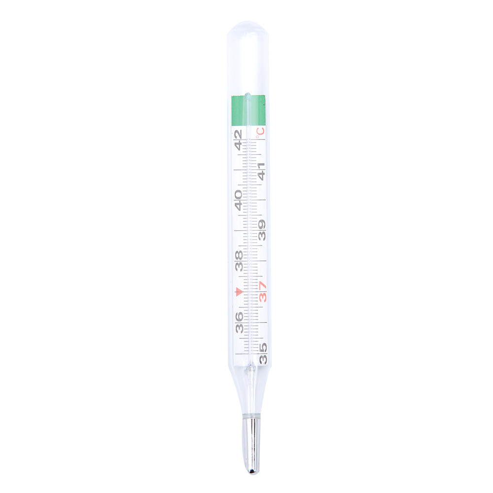 Professional medical glass mercury free gallium clinical thermometer