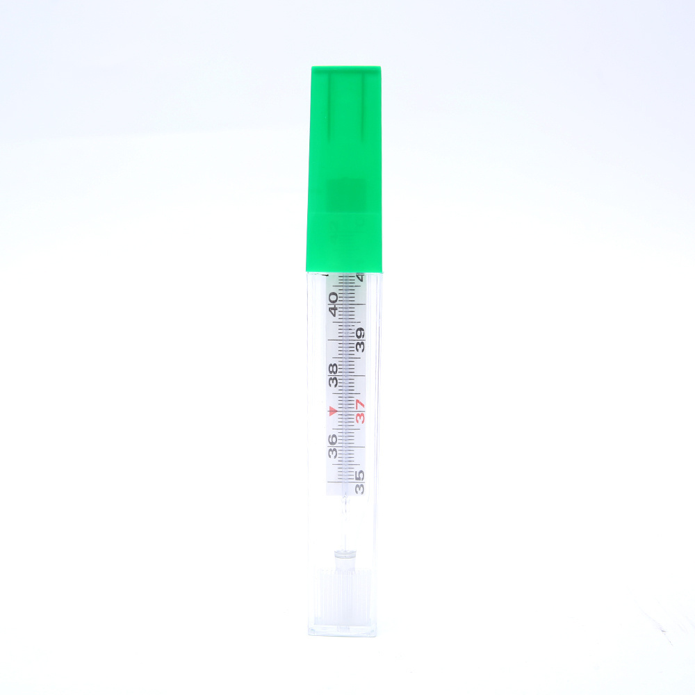 High accuracy glass clinical mercury free gallium thermometer used for home hospita