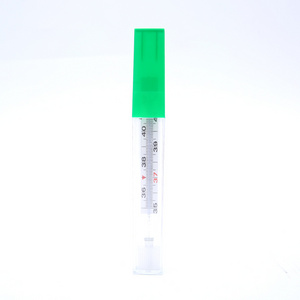 High accuracy glass clinical mercury free gallium thermometer used for home hospita