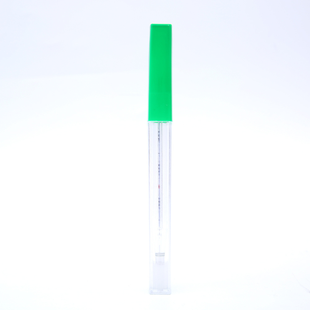 High accuracy glass clinical mercury free gallium thermometer used for home hospita