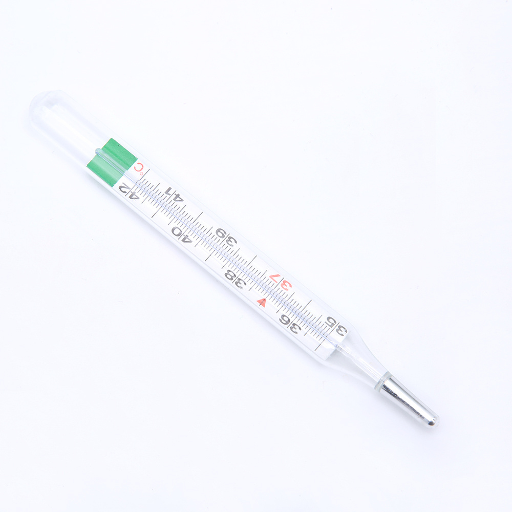 Professional medical glass mercury free gallium clinical thermometer