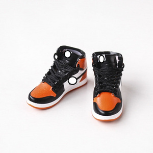 Free shipping MINI 3D aj1 bred black toe sneaker keychain jordans Mystery shoes with box Very Good Details 3d