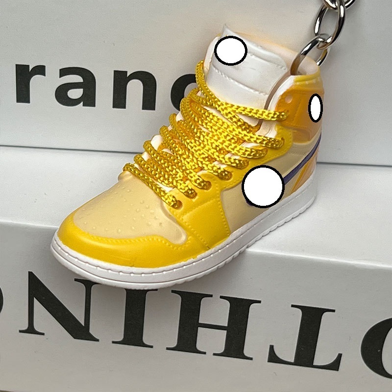 Hot selling 3D sneaker OW AJ1 jordans sneaker mini shoe keychain 3d bag charm