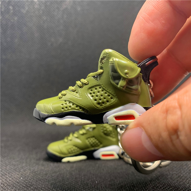 free shipping 3D Mini Sneakers TS AJ shoe Keychain Model keychains with box