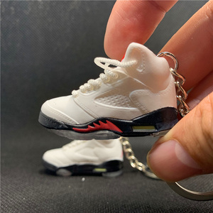 free shipping 3D Mini Sneakers TS AJ shoe Keychain Model keychains with box