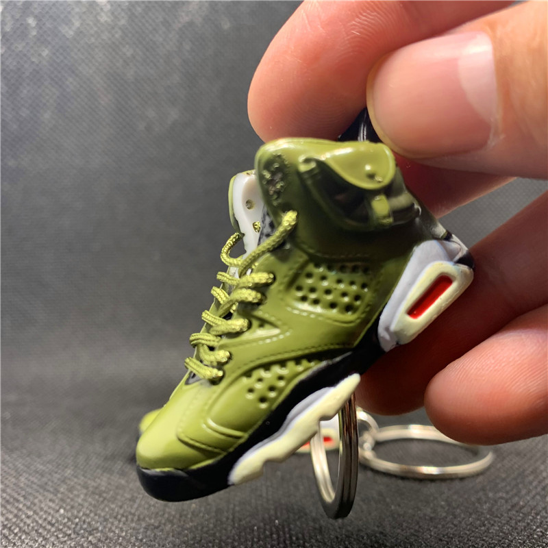 free shipping 3D Mini Sneakers TS AJ shoe Keychain Model keychains with box