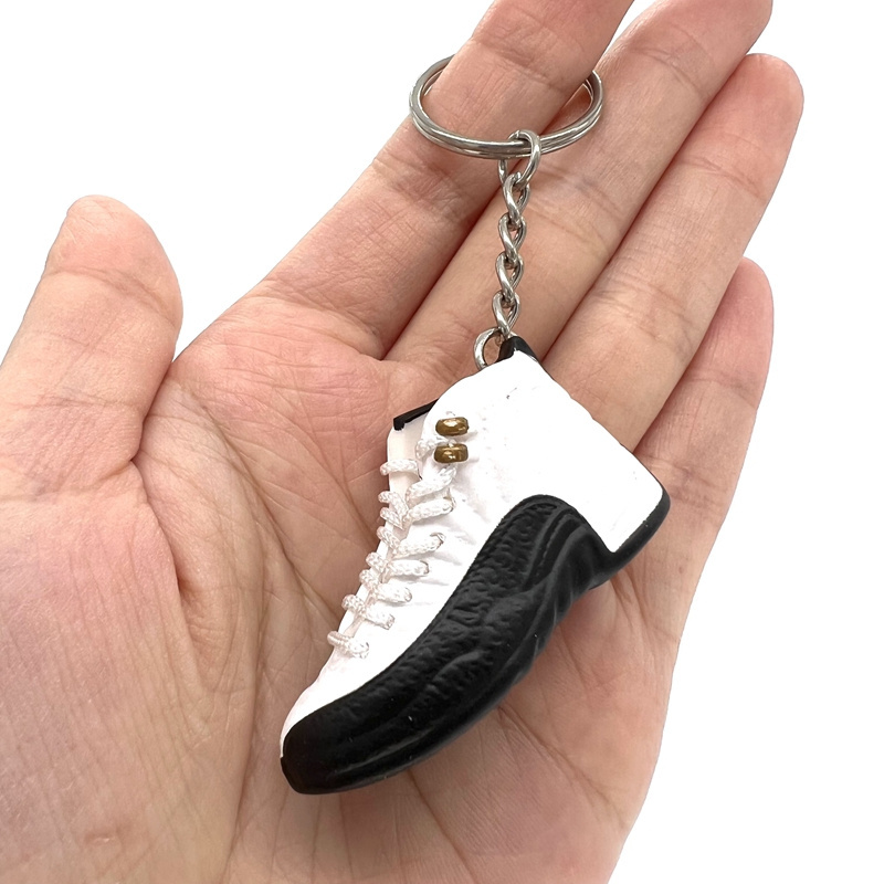 Free shipping 3d aj 11 jordans bred basketball sneaker shoes keychain 3d