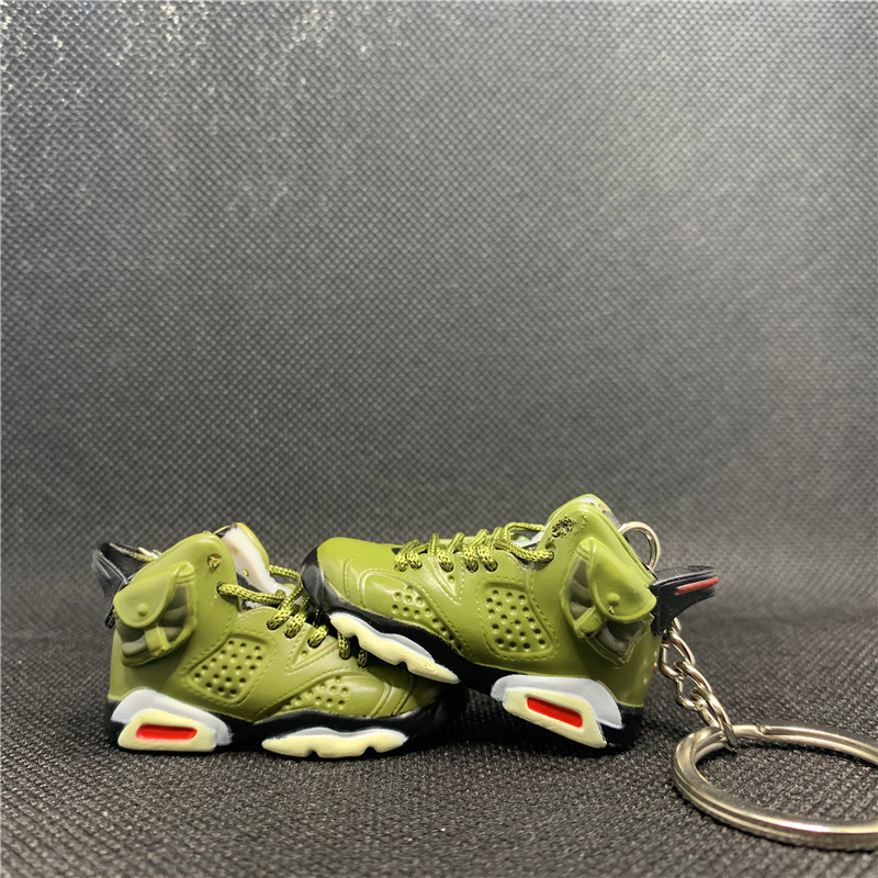 free shipping 3D Mini Sneakers TS AJ shoe Keychain Model keychains with box