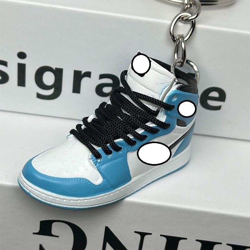 Free shipping MINI 3D aj1 bred black toe sneaker keychain jordans Mystery shoes with box Very Good Details 3d