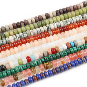 Fashion hot sale carved Wheel abacus shape beads 8*5mm gemstone beads for jewelry making stone beads for sale