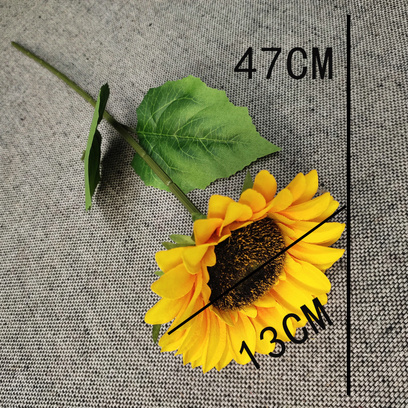 home decor Simulation dried flower pampas sunflower home wedding scene layout sunflower store window decoration 1 piece