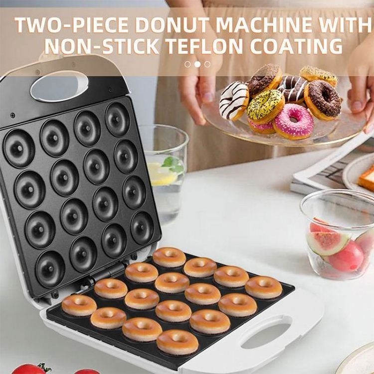 Fully functional Commercial 3 In 1 Mini Automatic Donut Making Machine High Quality 16 Holes Doughnut Makers