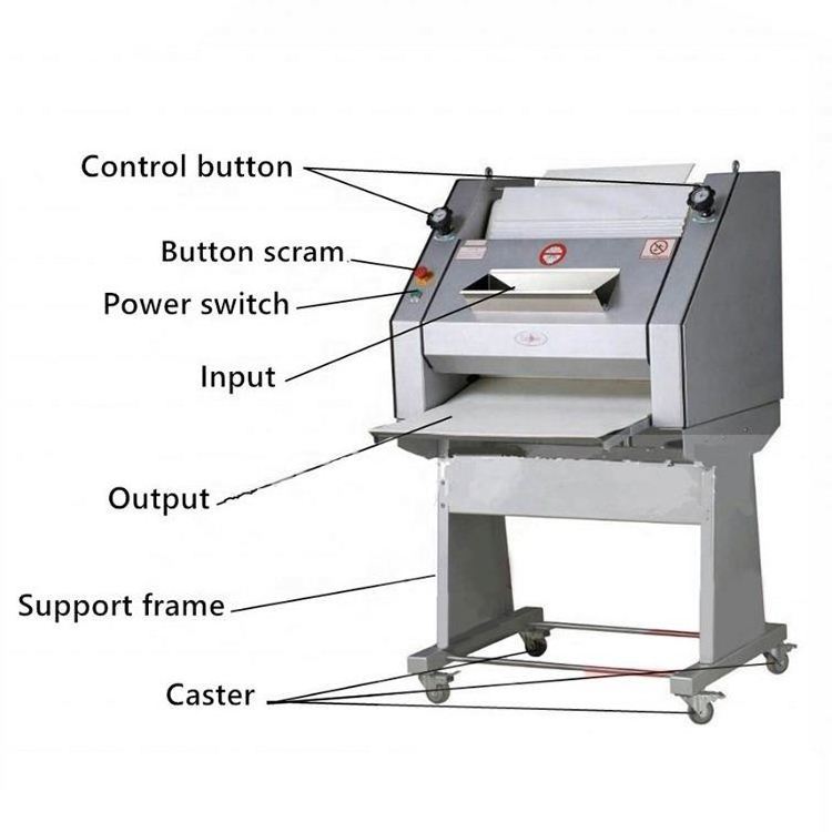 Commercial hotdog bread slicing sides smooth hamburg bread horizontal cutting machine Powerful function