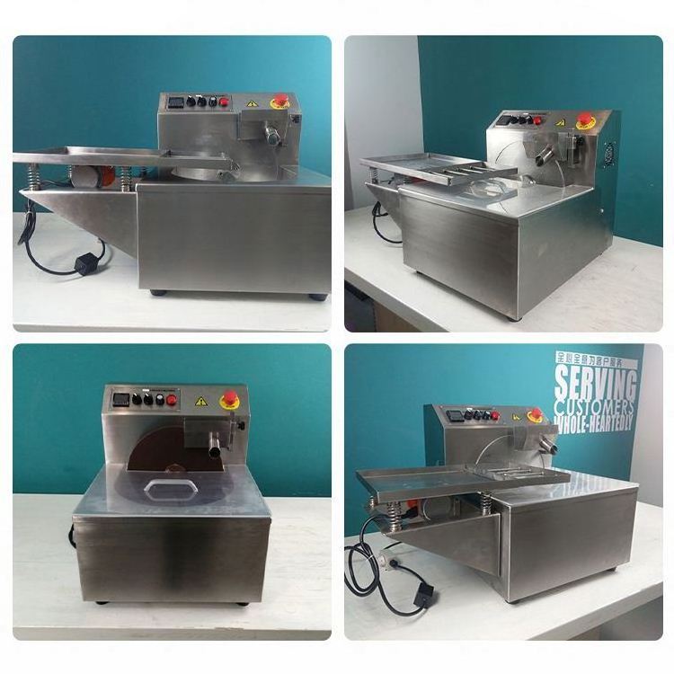 One Shot Depositor Chocolate Chips Machine  Mini Servo Driven Chocolate Moulding Line