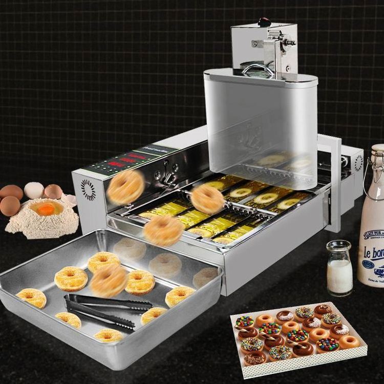 Portable Small 3 Moulds Mochi Dinky Commercial Used Auto Yeast Raised Donut Maker Fryer Extruder Machine Sell well