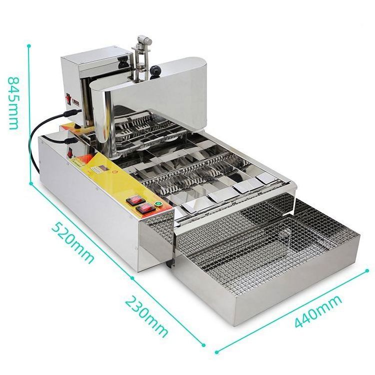 Portable Small 3 Moulds Mochi Dinky Commercial Used Auto Yeast Raised Donut Maker Fryer Extruder Machine Sell well