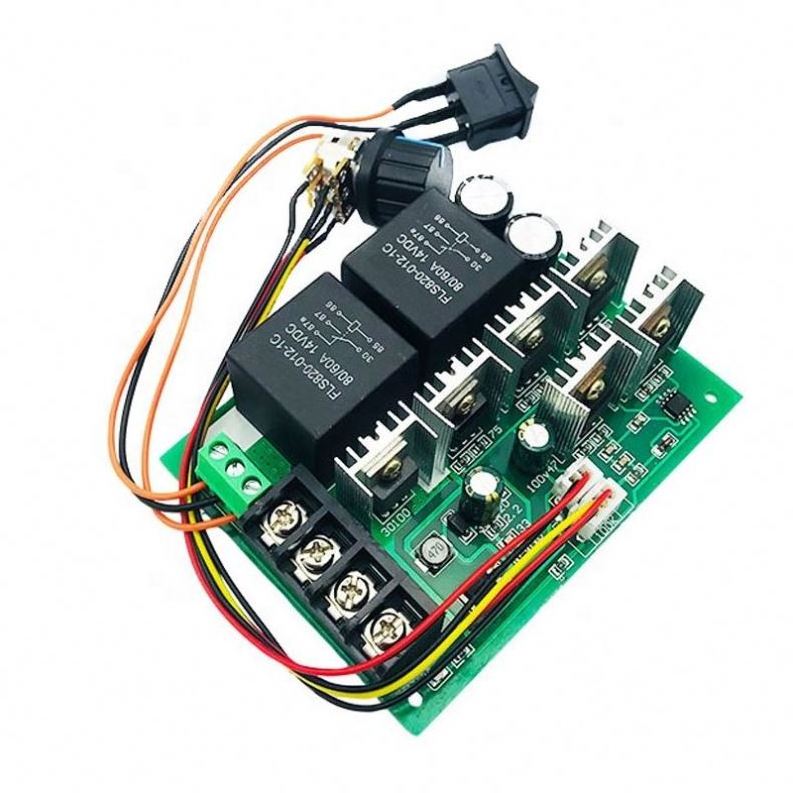 PWM DC motor speed controller 12V 24V 36V 48V motor reverse switch 40A forward and reverse switch