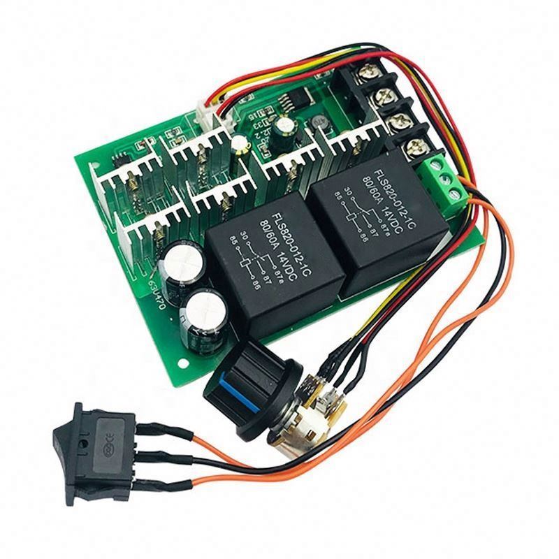 PWM DC motor speed controller 12V 24V 36V 48V motor reverse switch 40A forward and reverse switch