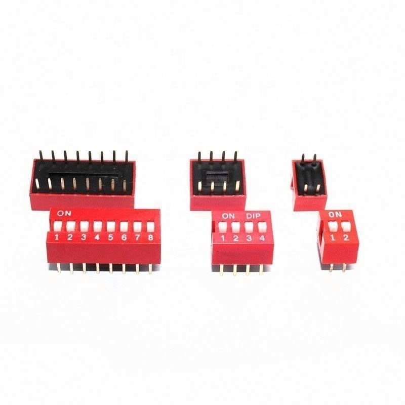 dial switch 2.54mm pitch code switch 2/3/4/5/6/8/10P