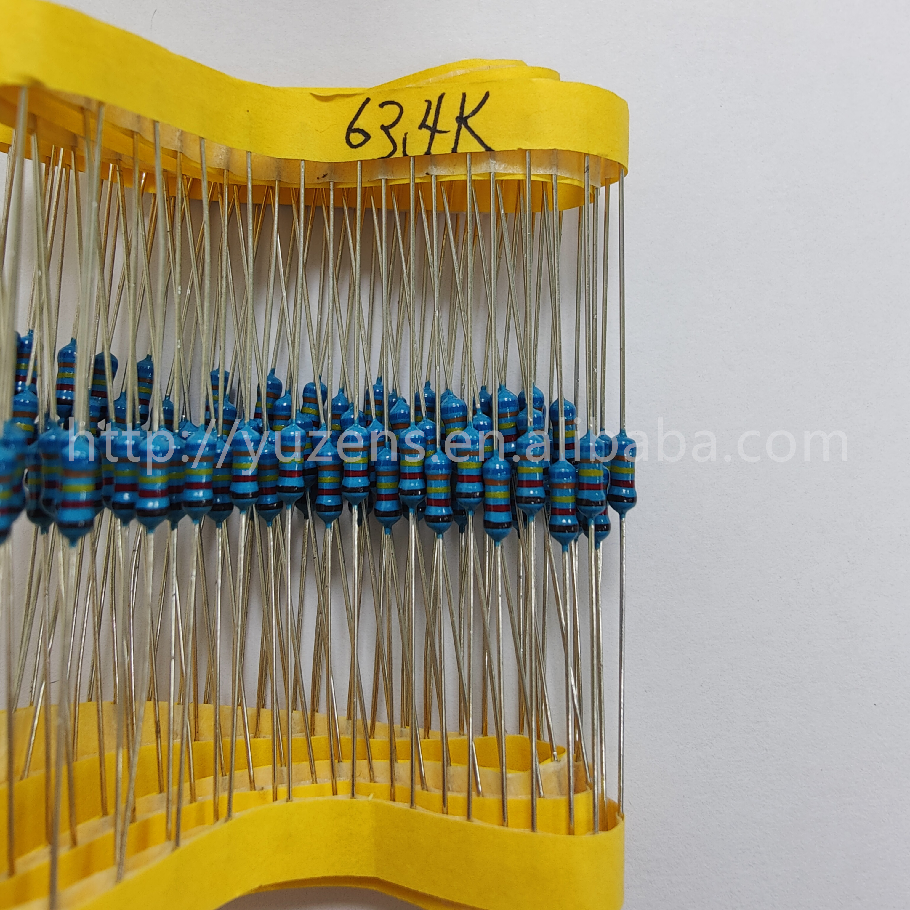 Metal Film Resistors 1/4W 63.4R 634R 6.34K 63.4K 634K Ohms 1%