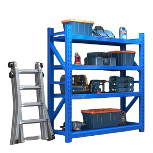 Adjustable Steel Commercial Rack Heavy-Duty 500kg Capacity Storage Shelves Stacking Racks & Shelves