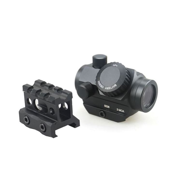 Tactical Mini 1X22 Red Dot Sight Keymod Red and Green Illumination Switching