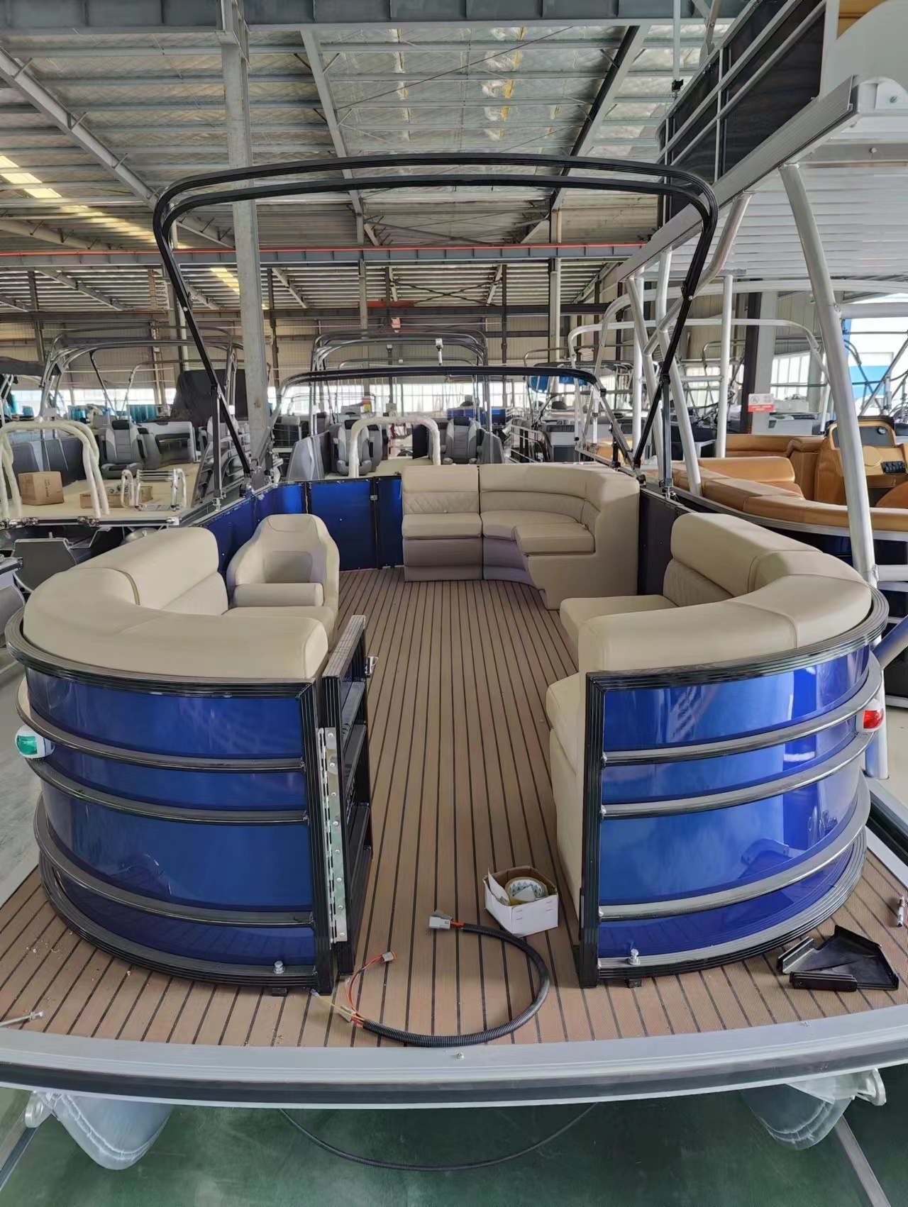 30FT 9m Allsea Lake River Passenger Ship Cruiser Aluminum Pontoon Boat for sale