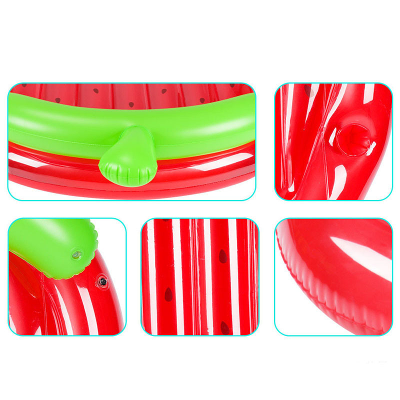 Outdoor water inflatable floating row water floating bed strawberry floating row adult PVC thickened swimming pool toy