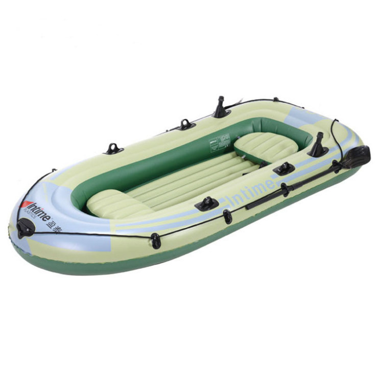 China Cheap 4 Person Seat PVC Intex Inflatable Fishing Boat For Family Outdoor Sports