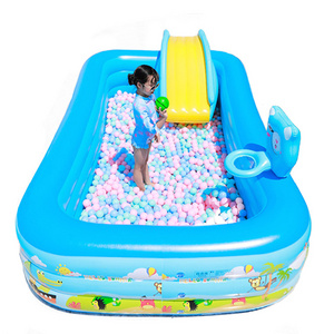 Home Family Indoor And Outdoor Adult Kids Inflatable Swimming Pool With Slide Full Sized Inflatable Lounge Pool