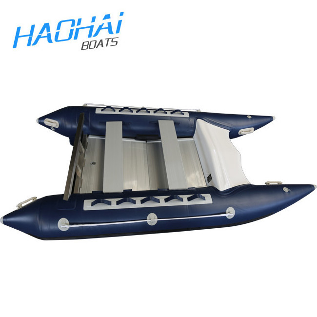 4 persons inflatable aluminum catamaran boat