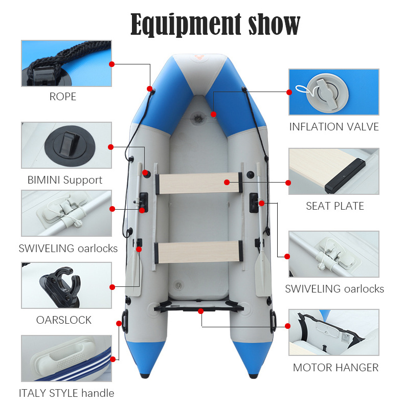 Folding Inflatable Boat Inflatable Fishing Boat USA Large Inflatable ...