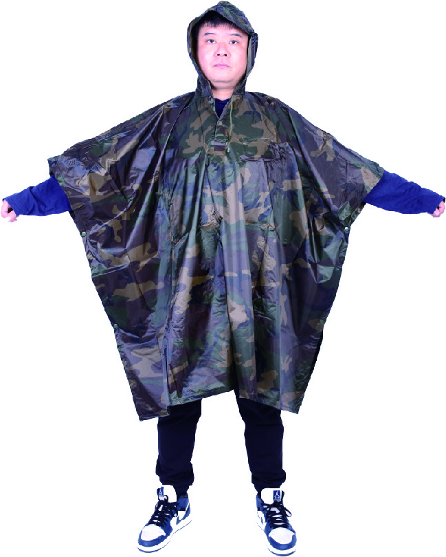 raincoat set for adult  camouflage raincoat raincoat backpack