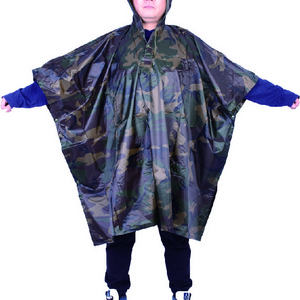 raincoat set for adult  camouflage raincoat raincoat backpack