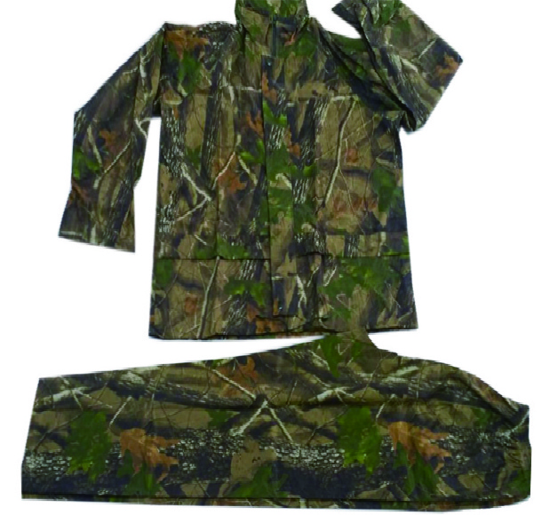 raincoat set for adult  camouflage raincoat raincoat backpack