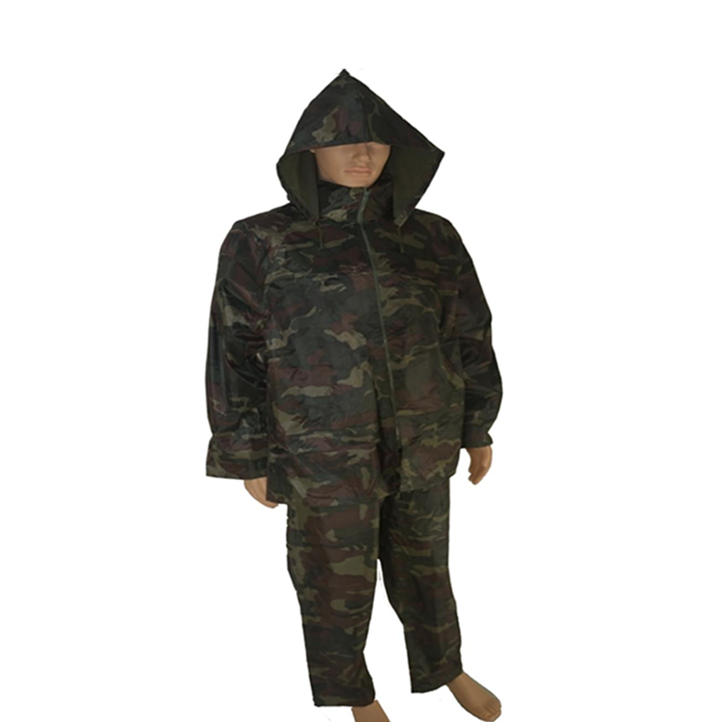 raincoat set for adult  camouflage raincoat raincoat backpack