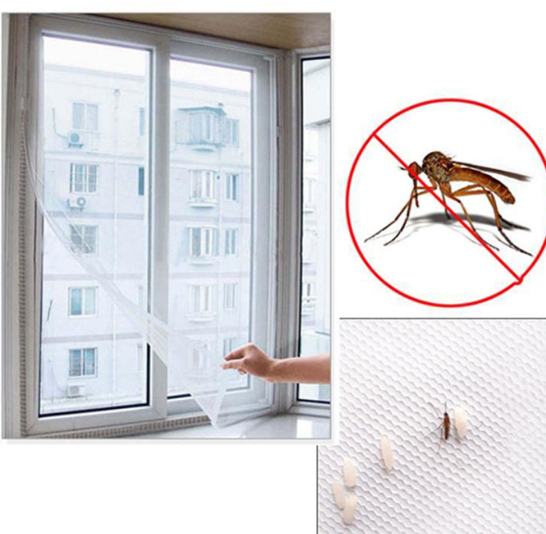 Diy retractable fly insect screen fiberglass net mesh magnetic window mosquito screen