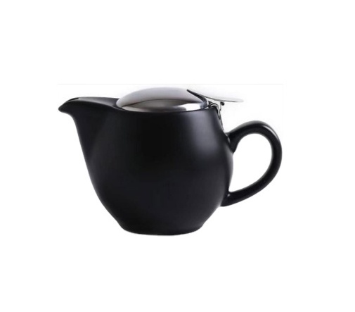 Small Ceramic Teapot With Stainless Steel Infuser For Loose And Blooming Tea, Heat Resistant Ceramic Tea Pot And Tea Kettle