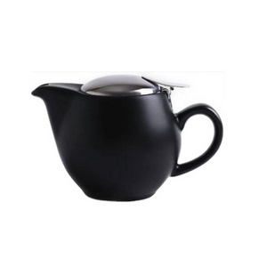 Small Ceramic Teapot With Stainless Steel Infuser For Loose And Blooming Tea, Heat Resistant Ceramic Tea Pot And Tea Kettle