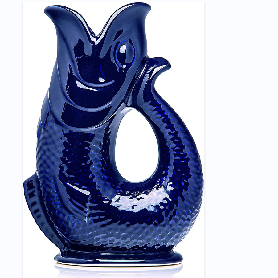 Decorative Ceramic Fish Pitcher Jug Handmade Porcelain Wine Bottles