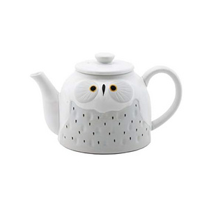 Cute Novelty Owl Design Tea Pot Pot Ceramic Teapot Tea Pot Kettle with Side Handle