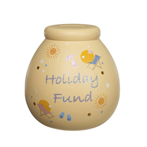 Giant Holiday Fund Box  Break to Open Piggy Bank  Money Saving Jar for Travel Vacation Idea Women & Men