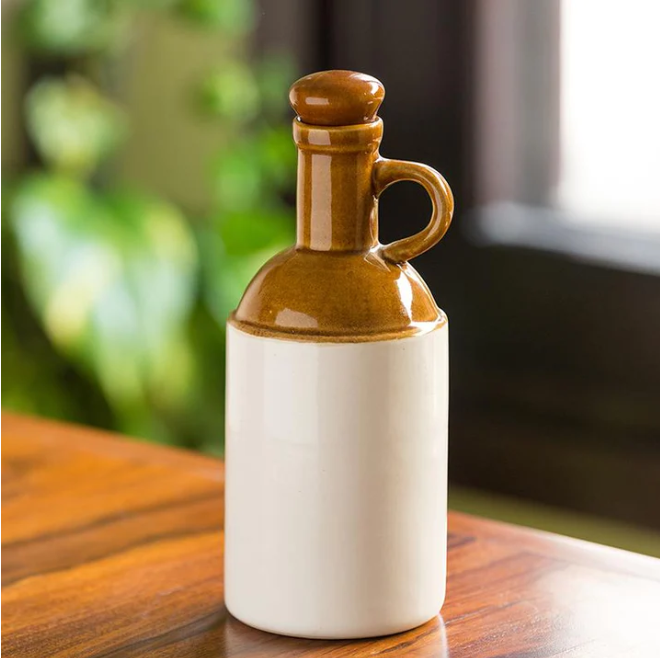 Wholesale Retro Ceramic Oil Bottle Handmade Porcelain Olive Oil Bottles