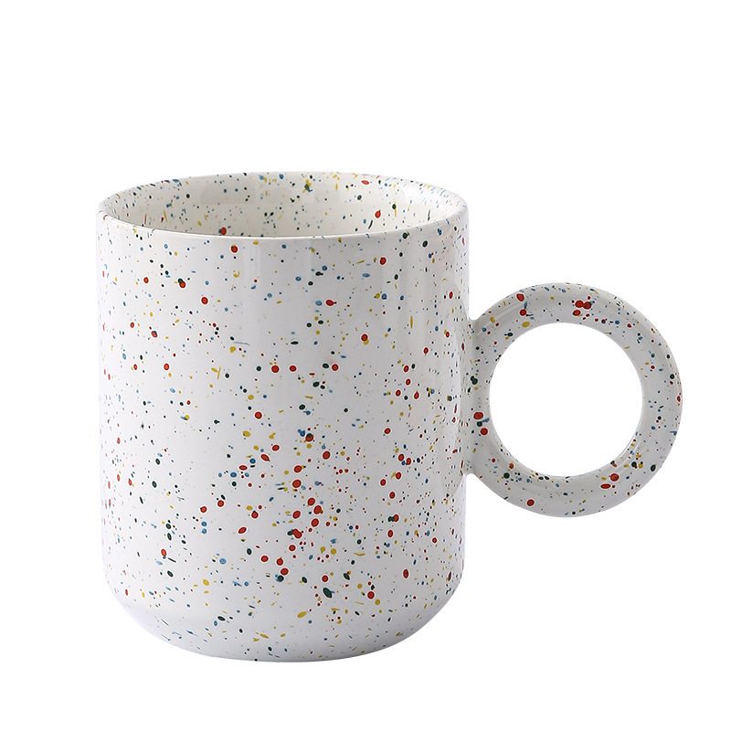 400ml Classic Ceramic Mug with Printed Mugs Souvenir Cup Daily Use Ceramics Coffee Cup