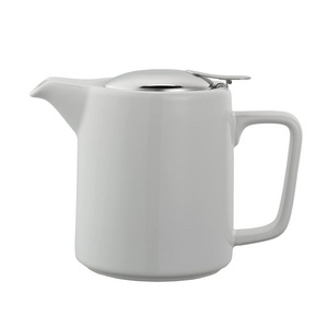 handmade ceramic tea pot for boiling Washington Style, White color and customized color